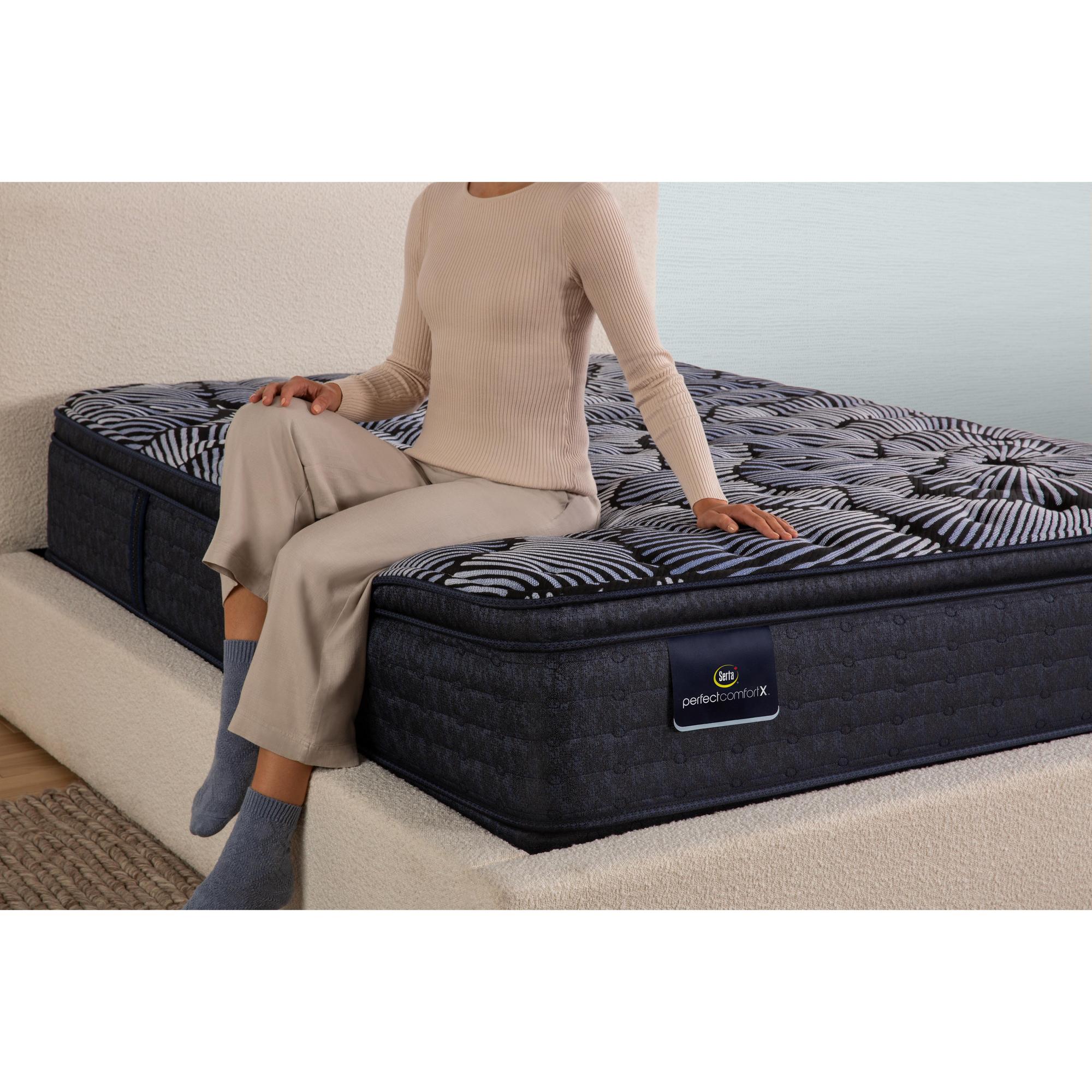 Serta Perfect Comfort Textural Medium Euro Top King Mattress - Image 9